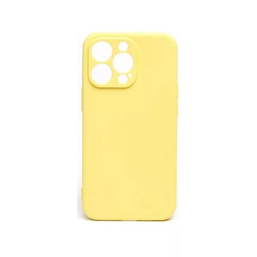 Gumové TPU puzdro na telefón iPhone 13 Pro 6.1 YooUp Alpha žlté