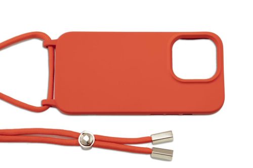 YOOUP CORD IPHONE 13 PRO 6.1 TPU PUZDRO S KÁBLOM ČERVENÉ