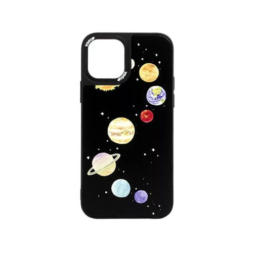 Vzorované puzdrá na telefón Planet iPhone 13 Pro Max s čiernym rámom YooUp