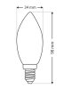 BC Trixline 40W Candle c35 tradičná žiarovka E14
