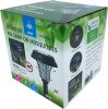Solárna LED lampa proti komárom, UV fialová a biela LED, solárne nabíjanie