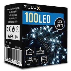 Zelux 100 LED 12m vianočné osvetlenie CW