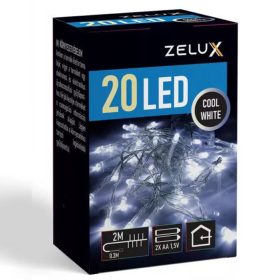 Zelux 20 LED vianočné osvetlenie CW
