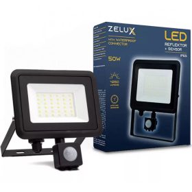 Zelux Led Reflektor 50W IP65 NW 4000K Senzor pohybu PIR