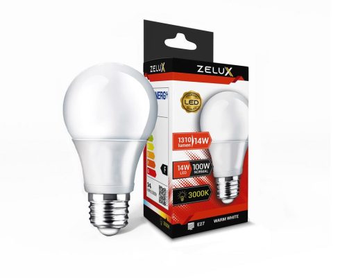 Zelux Led Globe 14W E27 3000K Globe Bulb